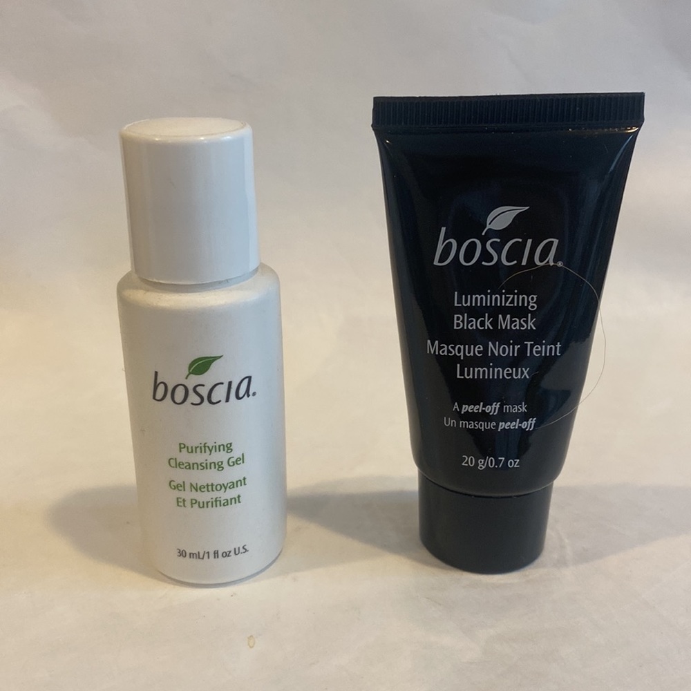 BOSCIA 2p Luminizing Black Charcoal Mask, Purifying Cleansing Gel